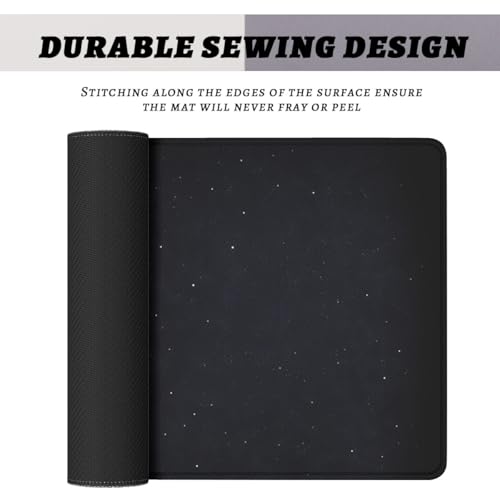 Moon Mouse Pad Astronaut Swing Night Large Desk Mat Waterproof Stitched Edges Rubber Base Non-Slip Deskmap Computer Keyboard Mat Office Computer Keyboard Laptop 31.5"x11.8" - color: Moon