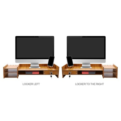 Computer Monitor Stand, Computer Rack with Drawers, Two top Platforms Desk Organizer Monitor Stand with Extra Large Storage Desktop Computer Stand for PC, Laptop, Printer, Screen, TV (02) - size: 02