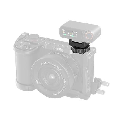 SmallRig Cold Shoe Mount Adapter for Wireless Microphone, for DJI Mic / Mic 2, for RODE Wireless Go II, for Saramonic BLink 900 B, for Hollyland C1, with 1/4"-20 Threaded Hole, Anti Drop Design - 4822
