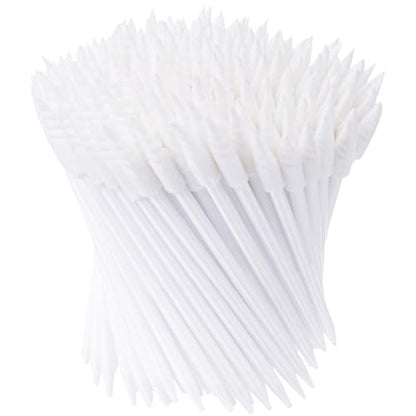 Chinco 200 Pcs Cleaning Swabs 2.56 Inch Sponge Tip Swabs Sticks for Printer Heads, Scanners, Camera Lenses, Chip Hard Disk Industries, Optical Lenses and Optical Equipment Makeup(White) - color: White