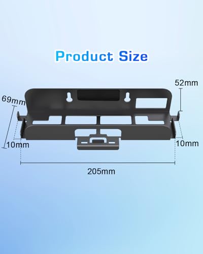 Sehawei Wall Mount Bracket Compatible with Nintendo Switch 2,Heavy Duty Steel Space-Saving Organizer for Switch 2 Console and 2 Joy-Con Controllers,Easy Install Kit Included