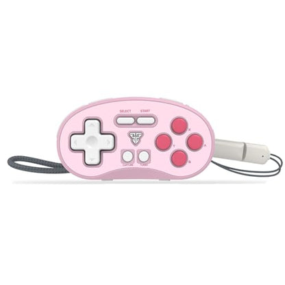 FANTECH EOS Mini Bluetooth Gamepad: Pocket Wireless Controller for Switch - color: Pink