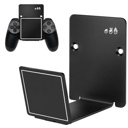 HL127 Headphone Holder Hanger for Desk, Include Adhesive Strips/Screw, Universal Headset Stand for PS4/PS5/Xbox/PC/Mac/Headphones Game Controller Hanger - style: Square