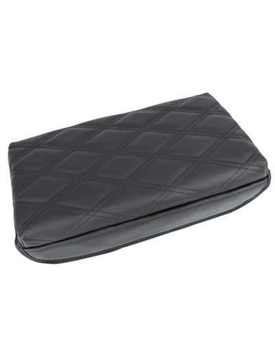 Center Console Cover for 2025 2026 Tesla Model Y Juniper, Soft PU Leather Armrest Cushion for Tesla Model 3 Highland,Elbow Support Car Interior Accessories（Black）