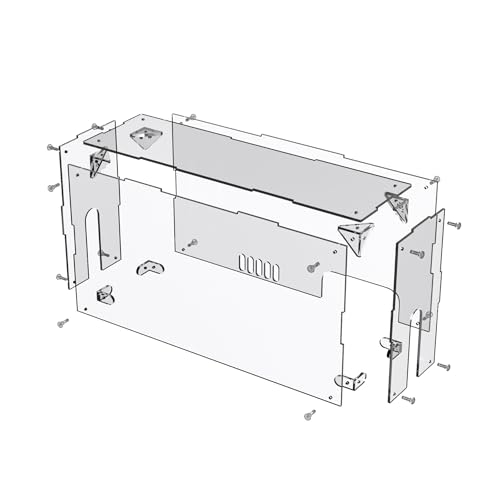 PlayVital Clear Acrylic Dust Cover for Nintendo Switch 2 | Transparent Display Box for Switch 2 Dock Mode, Magnetic Ventilation Top - Transparent - color: Transparent