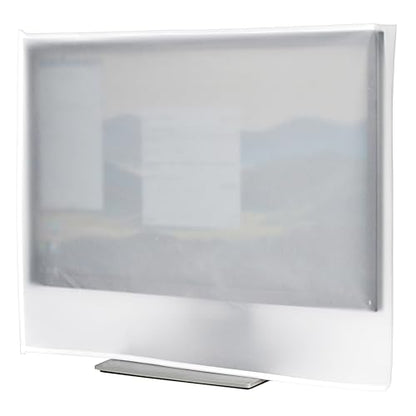 Monitor Dust Cover, LCD/LED HD Antistatic Vinyl Flat-Screen Computer Monitor Water Proof Protective Case Compatible with 24" iMac Desktop and Accessories(24W x18H x3D) - size: 23"-24" in