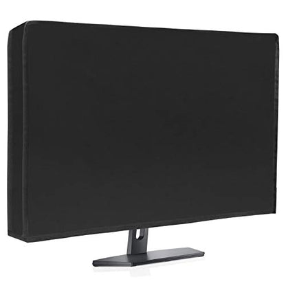 Waterproof Computer Monitor Dust Cover, Luxiv Black Full Body Cover for Computer Screen Anti-Static LCD-Silky HD Panel Dust Protective Sleeve (21W X 14H X 3.5D)