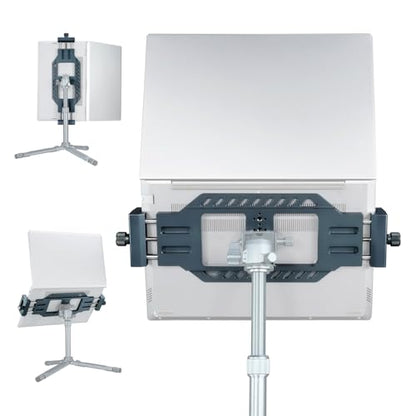 Laptop Stand for Tripods, Aluminum Construction, 1/4" and 3/8 Ports, Arca-Swiss Quick Release System, Anti-Slip Heat Display, Studio Live, Media Production, Outdoor Laptop Fixed Scenes