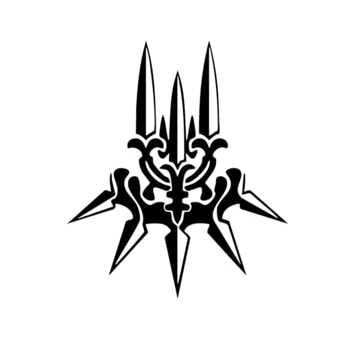 Nier Automata Yorha Emblem Vinyl Decal Sticker for Window Car Laptop Bedroom Wall - color: Black, size: YorHa