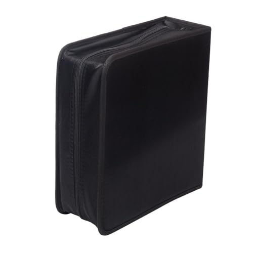 256 Capacity CD/DVD case Wallet, Storage,Holder,Booklet （Black） - color: 256 Black