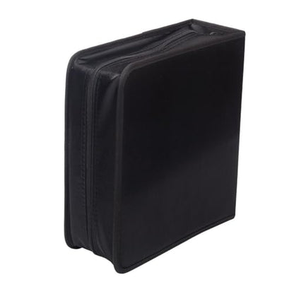 256 Capacity CD/DVD case Wallet, Storage,Holder,Booklet （Black） - color: 256 Black