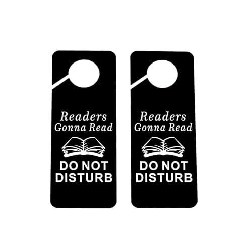 CENWA 2 Pcs Readers Gonna Read Door Hanger Sign Do Not Disturb Sign Door Decor (Gonna Read) - color: Gonna Read