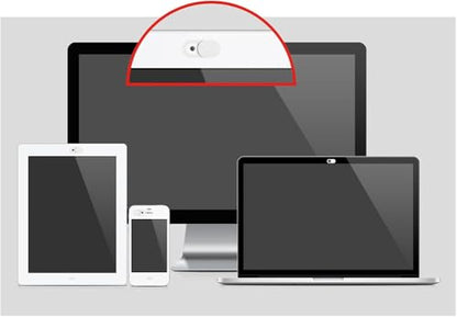 Webcam Cover (6 Pack), 0.03 inch Ultra Thin Laptop Camera Cover Slide for iPhone iPad MacBook Pro Computer iMac Cell Phone PC Accessories Camera Blocker Slider, Great for Privacy (White)