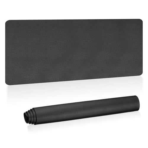 PATIKIL Large Desk Mat, 48"x17" Non-Slip Waterproof PU Leather Desk Pad, Dual Sided Desktop Protector Cover for Office Home Work Study, Black - color: Black, size: 48"x17"