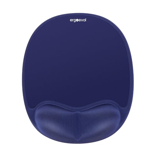 Ergonomic Mouse Pad for Vertical Mouse, Memory Foam (Midnight Blue) - color: Midnight Blue
