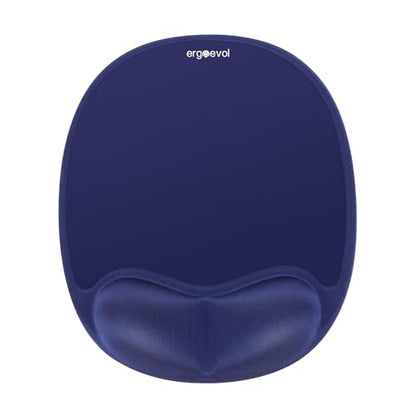 Ergonomic Mouse Pad for Vertical Mouse, Memory Foam (Midnight Blue) - color: Midnight Blue