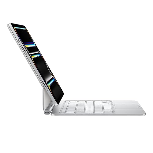 Apple iPad Magic Keyboard Case for iPad Pro 11-inch (M4 and M5), Great Typing Experience, Built-in Trackpad, Function Row, US English - White - color: White, size: iPad Pro 11-inch