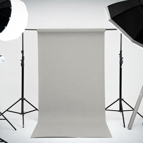 Kate Seamless Paper Backdrop for Photography Light Gray Photo Backdrop Paper (106.8''x32.8' Pursuit Grey) - color: Pursuit Grey, size: 106.8''x32.8'