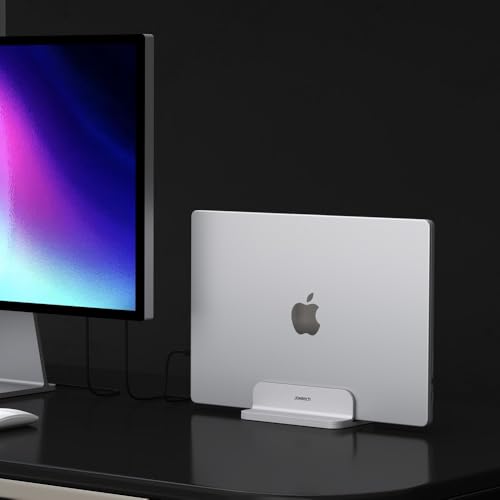 JOKItech Aluminum Laptop Stand, Sturdy and Adjustable, Compatible with Apple MacBook Pro/Air, Mac Mini, iPad Pro, Silver - color: Silver