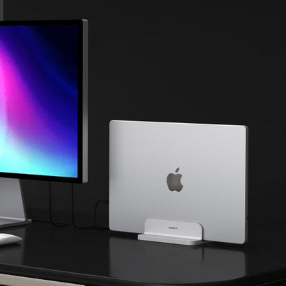 JOKItech Aluminum Laptop Stand, Sturdy and Adjustable, Compatible with Apple MacBook Pro/Air, Mac Mini, iPad Pro, Silver - color: Silver