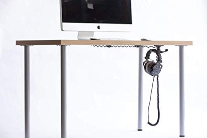 Elevation Lab The Anchor Pro (2-Pack) - Extra Strong Under-Desk Headphone Stand Mount with Built-in Cord Management - size: 2 Pack - The Anchor Pro