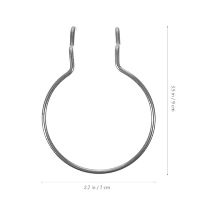 Angoily J Hooks 10pcs Pegboard Cup Holder Rings Pegboard Hooks Containers Jar Hook Holder for Kitchen Laundry Room Organizer Tool J Hook (Pack of 2) - size: 9X7CM (Pack of 2)