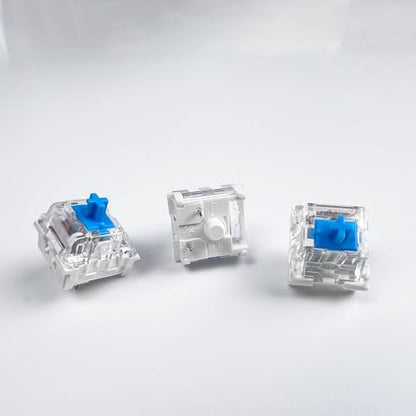 Zhouwang 72PCS Blue Switches,3 Pin Replacement Dustproof Mechanical Keyboards Switches, Suitable clicker for 3D Prints and Gaming Keyboards - color: Blue, size: 72Pcs