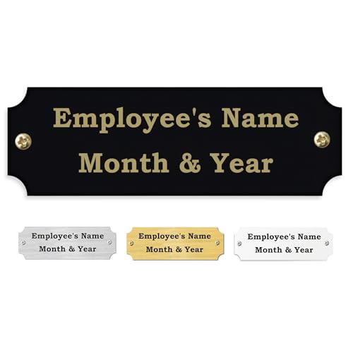 Employee of the Month Plate Inserts (Black) - color: Black
