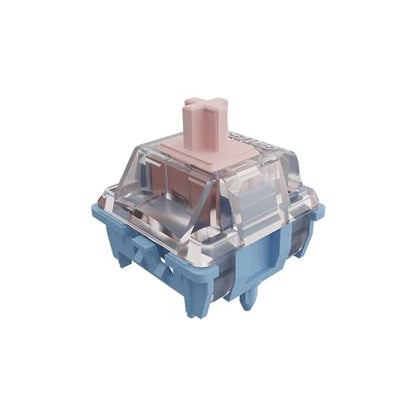 GATERON Melodic Keyboard Switches, Clicky RGB LED 5 Pin Factory Pre-lubed 60gf Key Switches for MX Mechanical Keyboard(35PCS)
