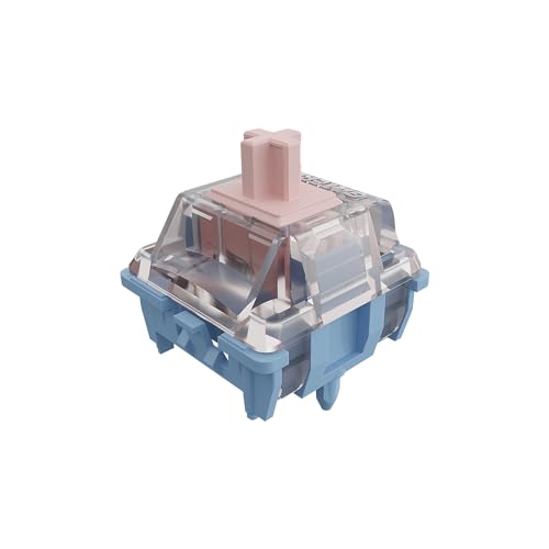 GATERON Melodic Keyboard Switches, Clicky RGB LED 5 Pin Factory Pre-lubed 60gf Key Switches for MX Mechanical Keyboard(35PCS)