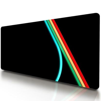 VNDL ARC Neon Gaming Mouse Pad XXL Extra Large Extended Non Slip - XL Mouse Mat, Black, Red, Green, Blue Microfiber Cloth, Rubber, 31.5 x 15.7 in - color: ar1