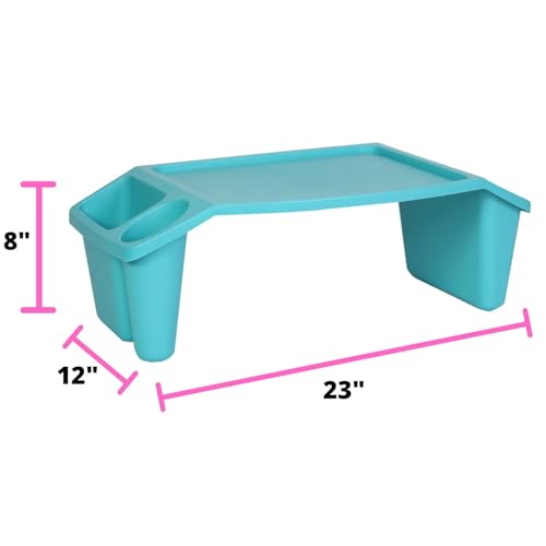 Lap Desk, Teal 17.9" Storage Lap Desk
