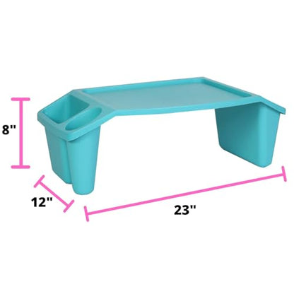 Lap Desk, Teal 17.9" Storage Lap Desk