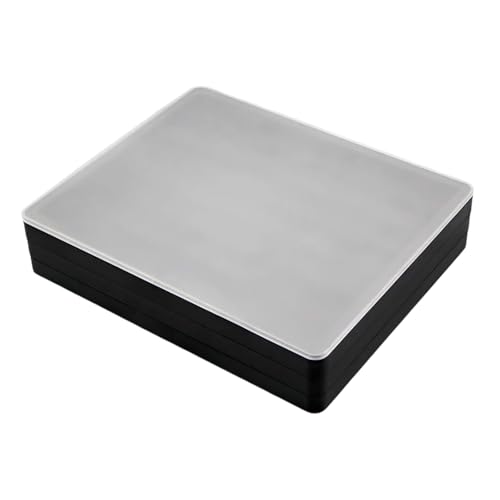 Layer Keycap Storage Box with Detachable Lid Permanent Polystyrene Planner Compact Plan for Mechanical Keyset Enthusiast - color: Black