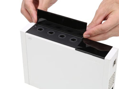 Wii Console Replacement Dust Door, 3 in 1 Repair Part Slot Cover for Nintendo GameCube, NGC Conrtroller/NGC Memory/SD Slot Lid-Black - color: black