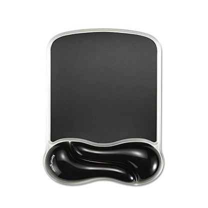 Kensington Duo Gel Wave Mouse Pad & Wrist Rest - Black,Medium (K62413WW) - color: Black, size: 9.6L x 7.6W inches, style: Mouse Pad