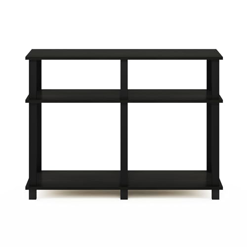 Furinno Romain Turn-N-Tube Stand for TV up to 40 Inch, 40-Inch, Espresso/Black - color: Espresso/Black, size: 40-Inch Plastic Poles