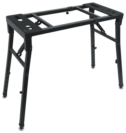 Rockville PKS35 Adjustable Platform Keyboard Stand, Steel, Foam Pads, Precise Adjustments, Folds Flat, Swivel Feet, Perfect for Performers, Live Music