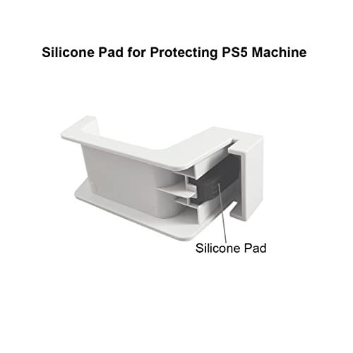 Headset Holder for PS5 Headset Hanger Headphone Holder for PlayStation 5 | Coordinated Color | ABS Material with Silicone Pad Cushioning