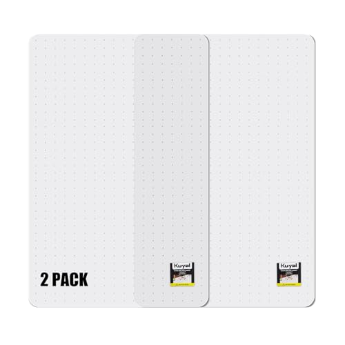 Kuyal Office Chair Mat for Carpet, 2 Pack 32x 49 Clear Heavy Duty Computer Chair Mat, Under Desk Protector Carpeted Floors Mat, Easy Chair Movement,Ship Flat - size: 32" X 49" 2Pack