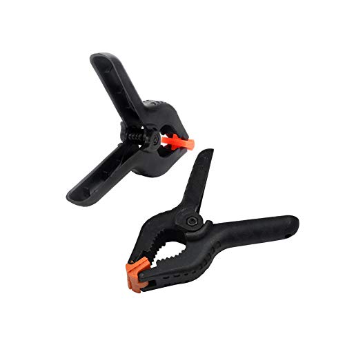 10 Pieces 2.56 Inch Small Photography Backdrop Clips Photography A Clips Woodworking Clamp Photography Backdrop Support Spring Clamp for Muslin Canvas Paper Photo Studio Backdrops Background, Black