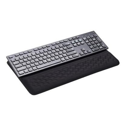PATIKIL Computer Keyboard Stand with Wrist Rest, Computer Wrist Support Pad, Keyboard Stand Riser Holder Pad for Office Desk Gaming Home, Black - color: Black