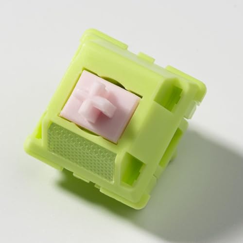OOCTPK Chilkey Sprout Green Tactile Switches Keyboard Switch for Mechanical Gaming Keyboard, 5 Pin Pre-Lubed Keyboard Switches with POM Housing UPE Stem for Mechanical Gaming Keyboard (35pcs) - color: Sprout Green-35Pcs