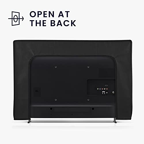 kwmobile Indoor 24" TV Cover – Television Dust Cover Screen Protector – TV Screen Dust Protection – Synthetic Fabric Black - color: black, size: 24" TV