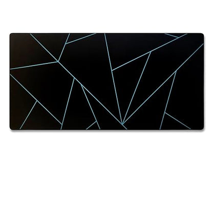 Gamer Boss - Gaming Mouse Pad - 48 x 24 Inches - 4mm Thick with Stitched Edges, Non-Slip Rubber Base, Premium Cloth Mousepad, Desk Mat for Laptop, Keyboard, Computer & PC (Mega, Blue Shards) - color: Blue Shards, size: 48" x 24"
