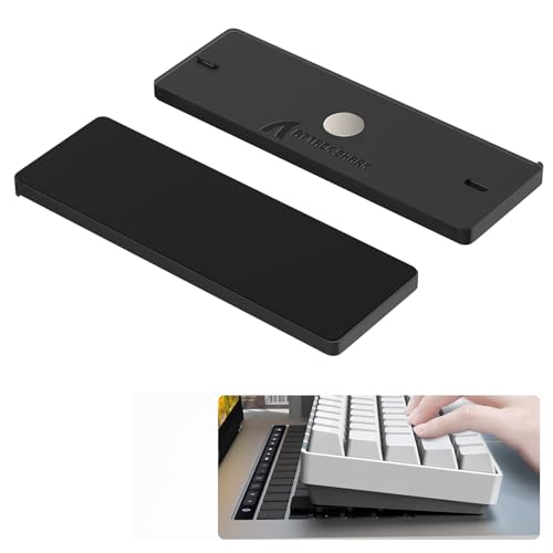 MAMBASNAKE x Attack Shark 2pcs Keyboard Riser for Ergonomic Typing/Reading,Laptop Mount for Desk,Portable Laptop Stand,Magnetic Storage,External Keyboard Stands for MacBook Pro/Air,Lenovo,Dell,HP - color: Black