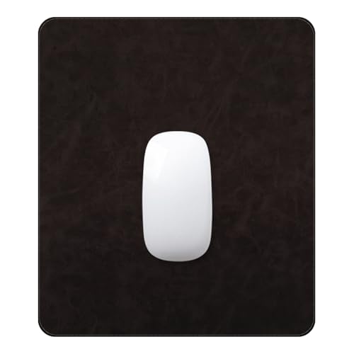 Smalll Premium PU Leather Desk Pad - Non-Slip Waterproof Mouse Pad with Stitched Edges Portable Size Mouse pad for Home Ofiice 9.8"x 8.3" S Black - color: Black, size: 9.8" x 8.3"