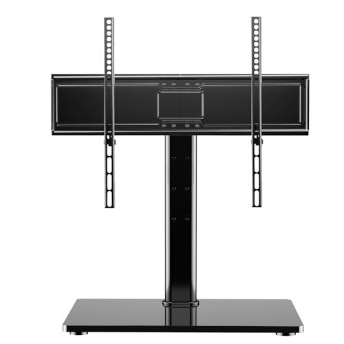 XINLEI Universal Swivel TV Stand Base Table Top TV Stand for 32-75 Inch TVs 60 Degree Swivel, 12 Height Adjustable Monitor Mount Stand, Max VESA 600x400mm,Holds up to 99lbs TS204 - style: 600x400mm Vesa
