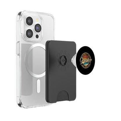 Worlds Best Creator | Vlogger Influencer | Blogger PopSockets PopWallet for MagSafe - style: Magnetic PopWallet