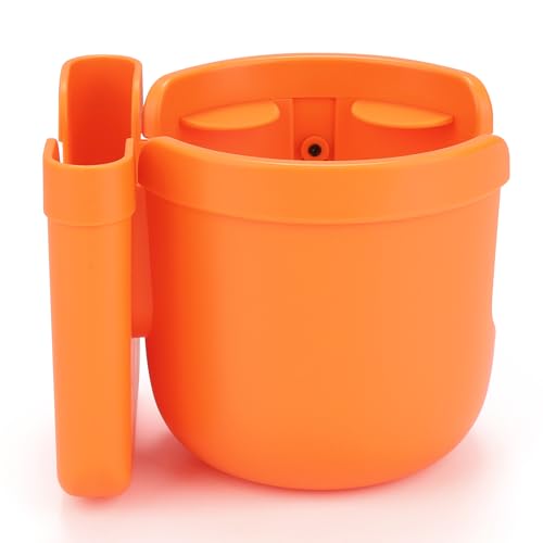 Accmor Stroller Cup Holder with Phone Holder, Bike Cup Holder, Universal Cup Holder for Uppababy Nuna Doona Strollers, 2-in-1 Cup Holder for Walker, Wheelchair, Scooter - color: All Orange